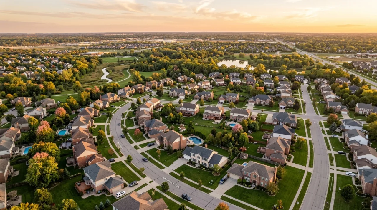 A Downriver Michigan home and neighborhood street