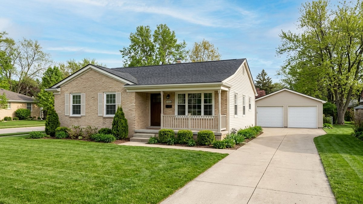 Taylor ranch exterior with clean curb appeal. Useful for seller, buyer, and market posts.